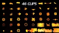 46个带Alpha通道的震撼火焰特效视频素材