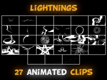 精彩炫酷的2D flash特效视频素材集，含能量、爆炸、闪电等...