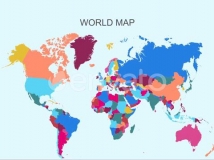 世界地图和63个国家/地区的地图动画素材