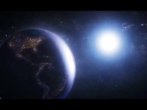 史诗电影游戏环绕地球logo展示