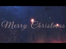 圣诞雪中美好的文字标题动画，含2版
