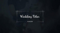 12例小清新白色花纹婚礼标题排版动画