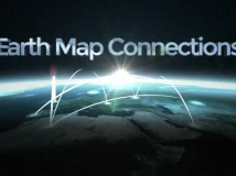 世界地图全球连线动画演示的创建器AE模板