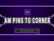 AE脚本：图层边角控制随意定位放置脚本 AM Pins To Corner V1.0